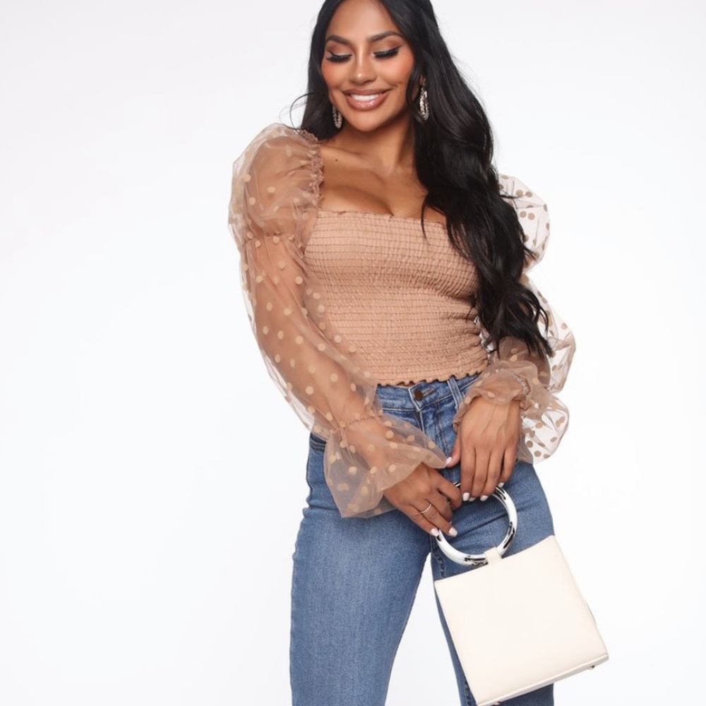 Sweet Darling Of Mine Top - Nude